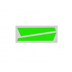 Vertical Fin Sticker Green