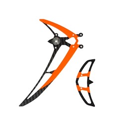 Fin set LOGO 480 black/neon-orange