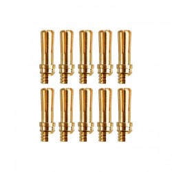 Gold connector | Ø5,0mm | 10 plugs