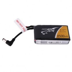 Tattu 2500mAh 2S 7.4V replacement lipo battery pack with DC3.5mm plug for Fatshark Goggles