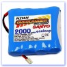 Spektrum DX8 TX Battery Sanyo Eneloop 2000 4.8v