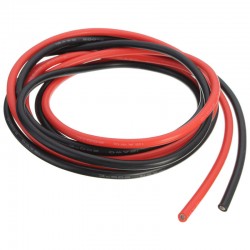Silicone-Highflex-Wire 12AWG 2x1m red/black